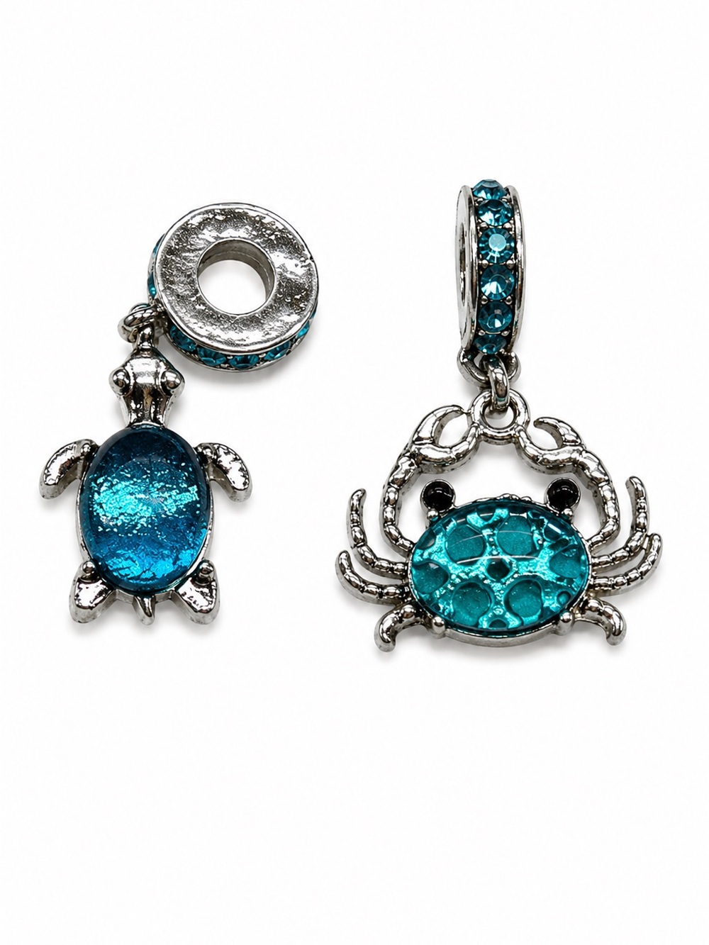 Crab & Turtle Bracelet Charms-NEW